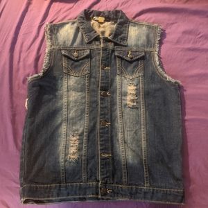 Distressed Jean Jacket